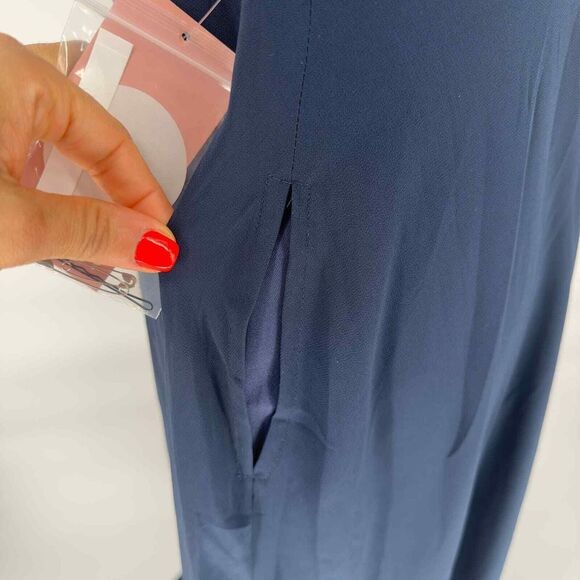 Birdy Grey women's Convertible Dress‎ Devin Chiffon Navy Size Medium - Picture 11 of 16